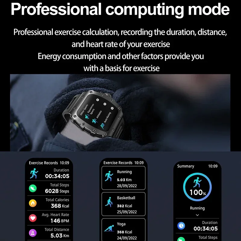 New Trend Smart Watch 1.76 inc - đánh giá và giá Smartwatch Square Watches For Men