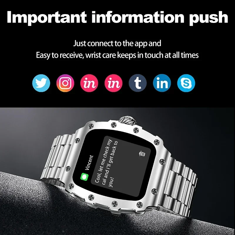 New Trend Smart Watch 1.76 inc - đánh giá và giá Smartwatch Square Watches For Men