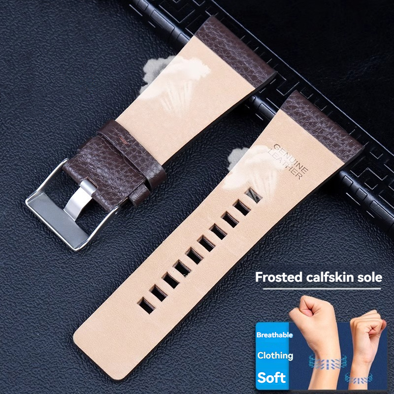 Lychee Patterned Cowhide Watch - đánh giá và giá Diesel Watches Smartwatch