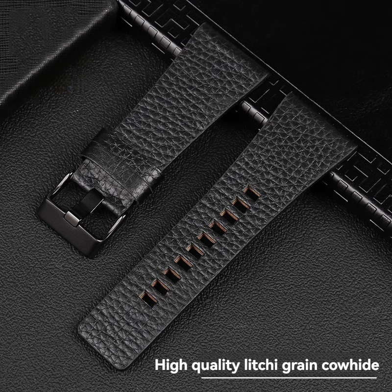 Lychee Patterned Cowhide Watch - đánh giá và giá Diesel Watches Smartwatch