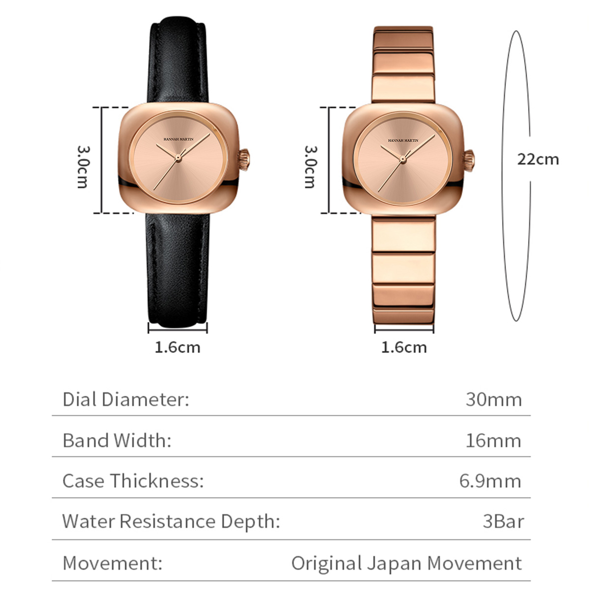HANNAH MARTIN Women Watch Quar - đánh giá và giá Anti-Magnetic Watch
