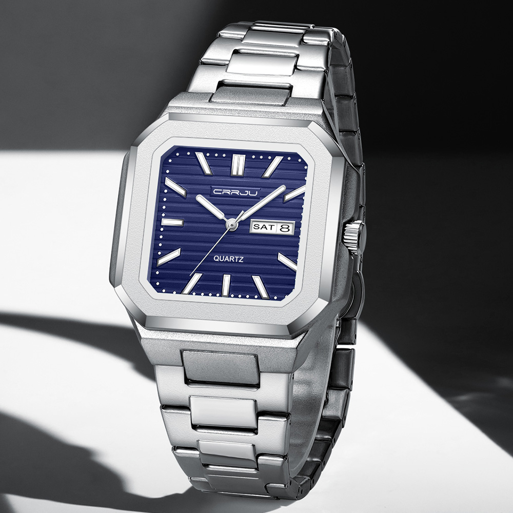CRRJU Men's Casual Stainless S - đánh giá và giá Smartwatch Square Watches For Men