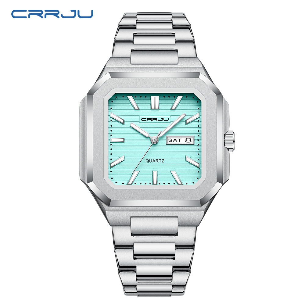 CRRJU Men's Casual Stainless S - đánh giá và giá Smartwatch Square Watches For Men