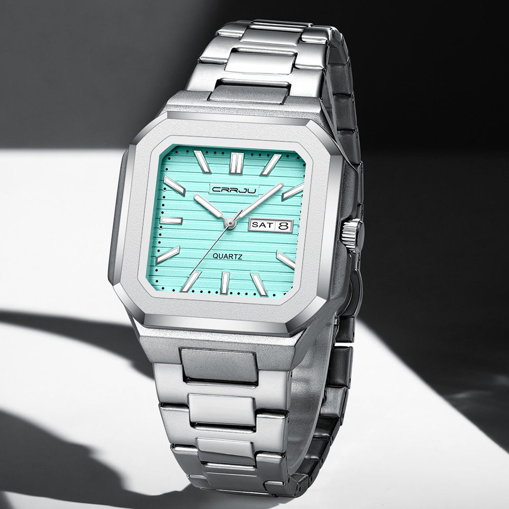 CRRJU Men's Casual Stainless S - đánh giá và giá Smartwatch Square Watches For Men