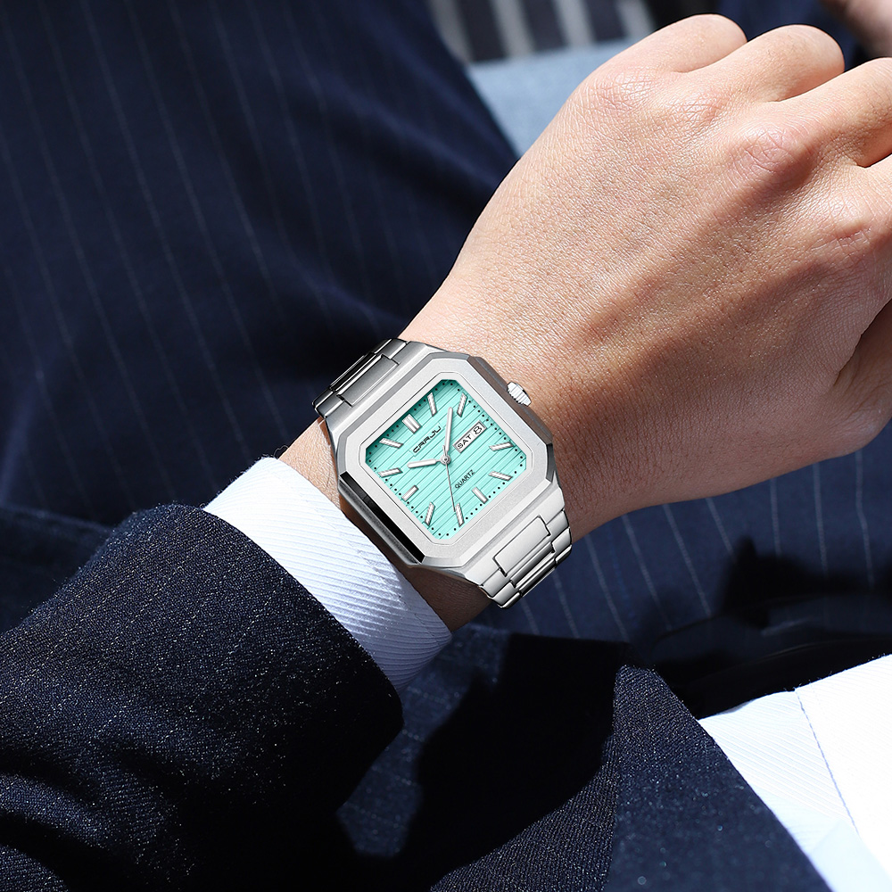 CRRJU Men's Casual Stainless S - đánh giá và giá Smartwatch Square Watches For Men