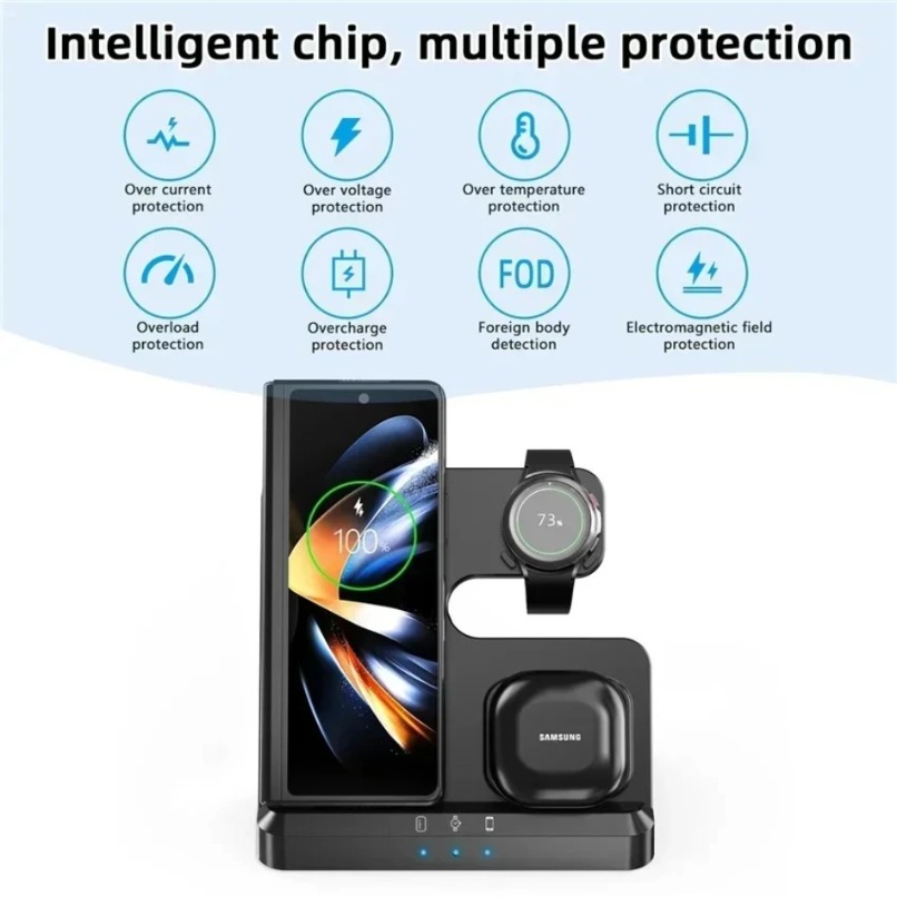 3 in 1 Wireless Charger Statio - đánh giá và giá Watches Smartwatch Samsung