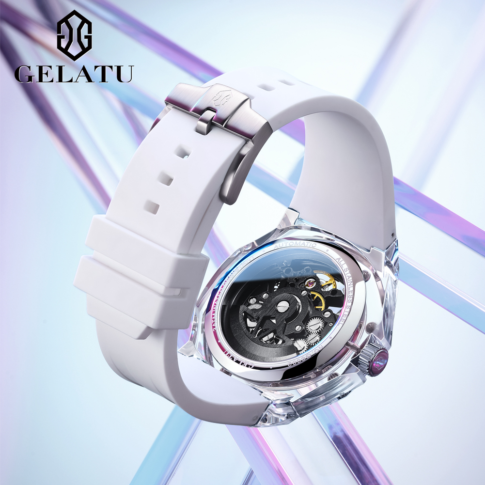 GELATU 8002 Automatic Mechanic - đánh giá và giá Leather Watch Strap